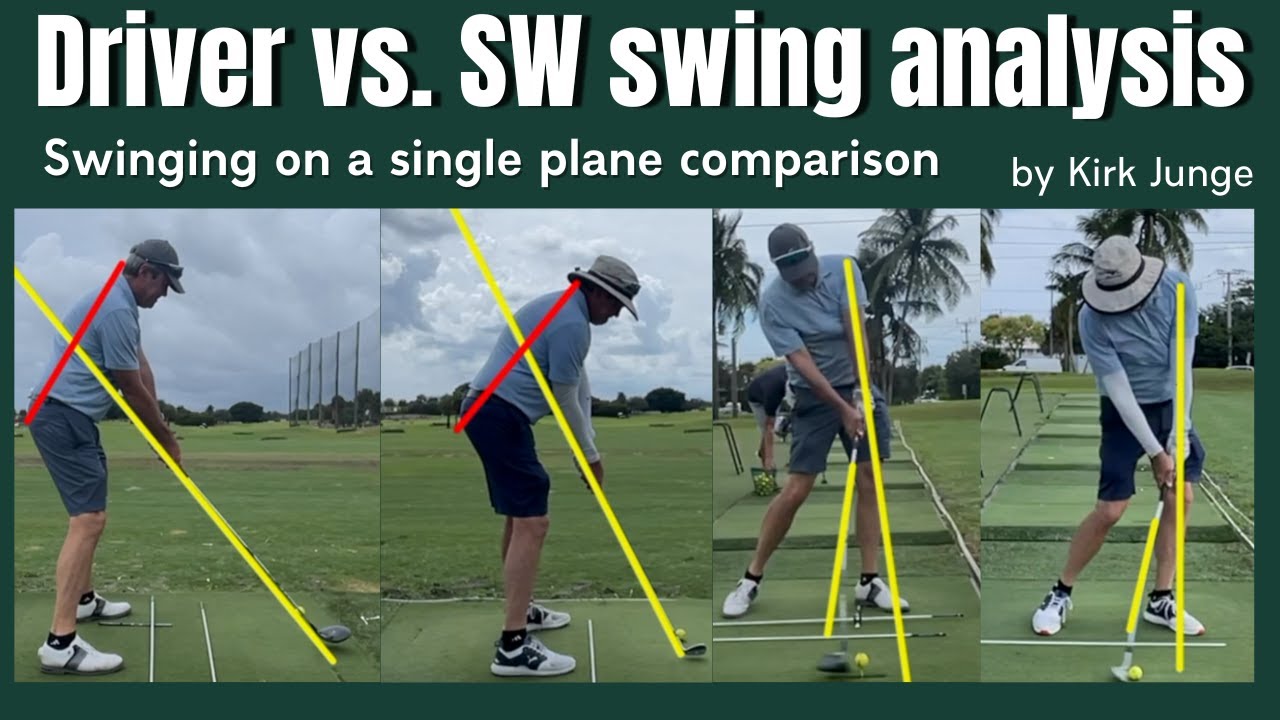 Golf swing analysis - Driver vs. SW on a single plane | FO+Dtl