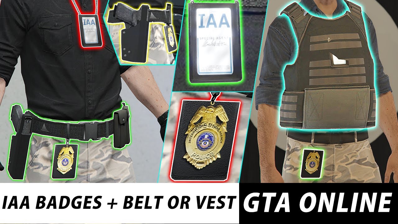 GTA 5 Online HOW TO GET IAA BADGES AND COP BELT OR VEST | DIAMOND CASINO HEIST | After patch 1.50