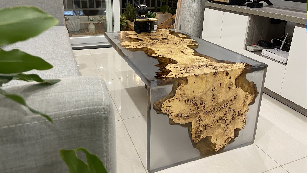 How to make Waterfall epoxy table - Aewsome Idea - Woodworking art