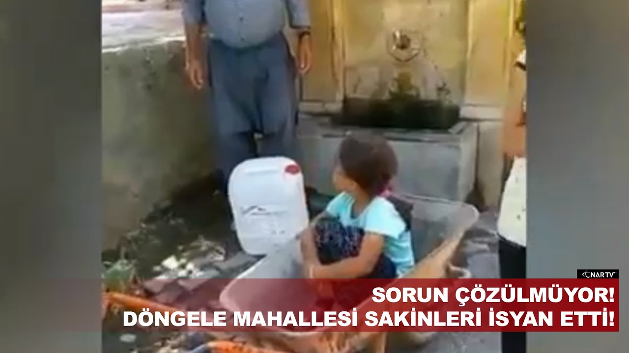 SORUN ÇÖZÜLMÜYOR! DÖNGELE MAHALLESİ SAKİNLERİ İSYAN ETTİ!
