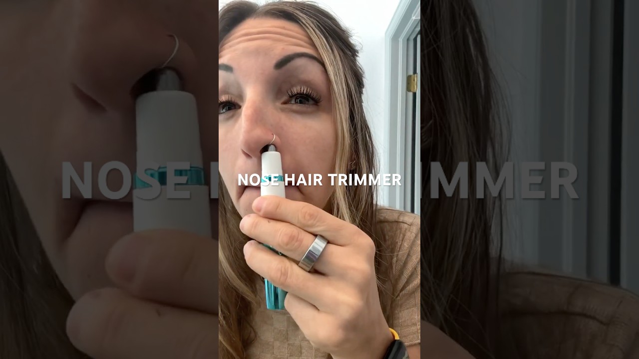 Yes girls use nose hair trimmers too 😆 I get less boogies on my nose ring! #beautyfinds #selfcare