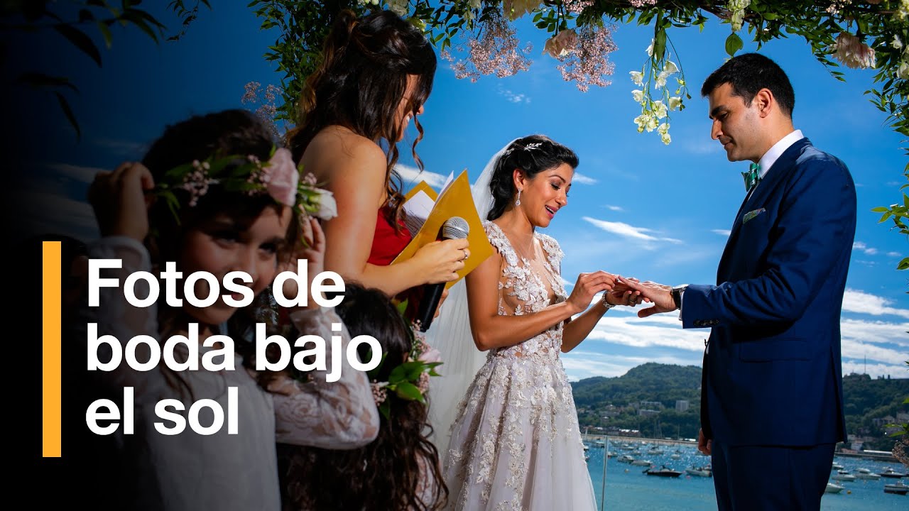 ¿Cómo hacer fotos de boda al mediodía bajo el sol?. 🌞 Bodas de Playa.