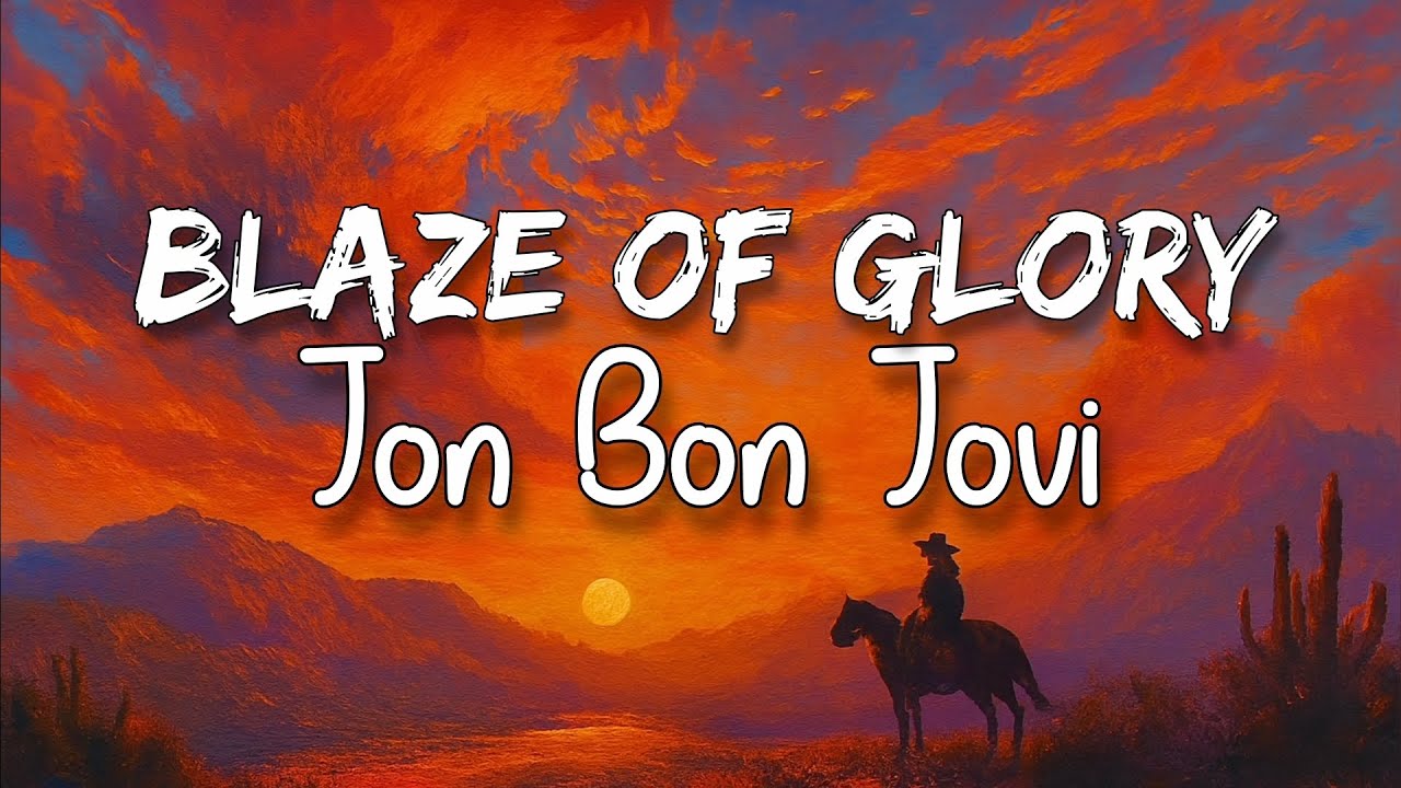 Jon Bon Jovi - Blaze Of Glory Lyrics Video | Lyrical Video | Lyrical Channel