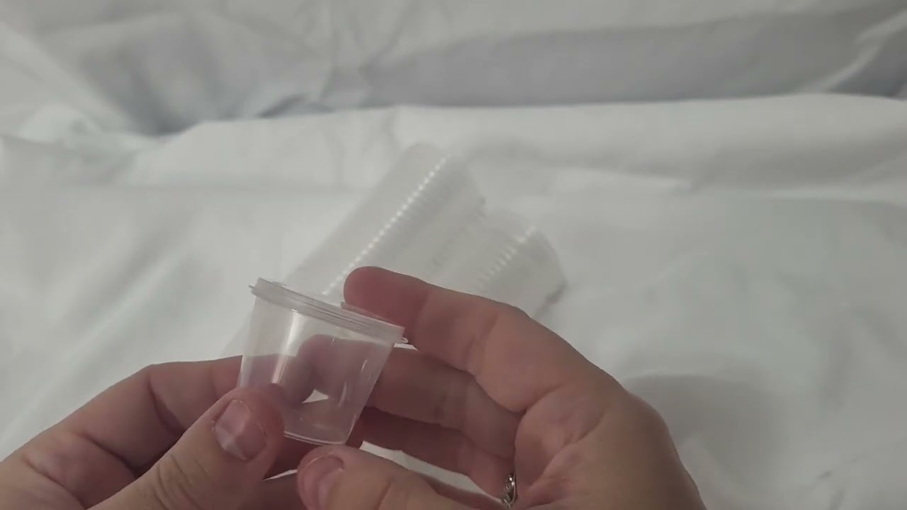 HONEST REVIEW EcoQuality 1 Oz Leak Proof Plastic Condiment Containers with Attached Hinged Lid