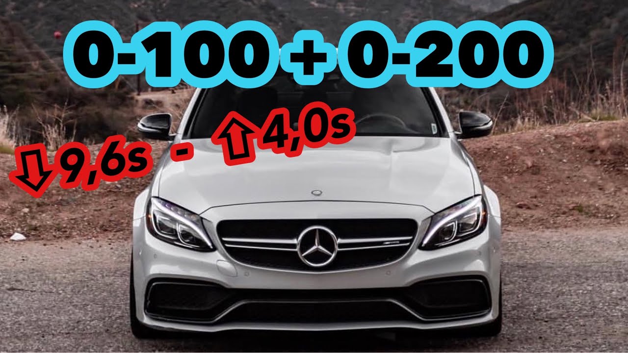 All Mercedes w205 Petrol 0-100 0-200 C160 - C63s AMG