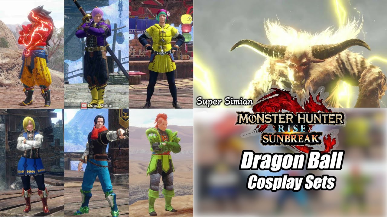 MHR: Sunbreak Fashion Hunter: Dragon Ball