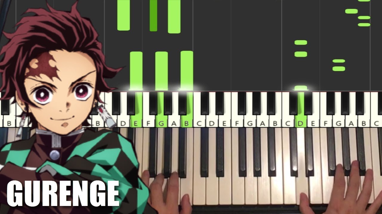 Demon Slayer OP - Gurenge (Piano Tutorial Lesson)