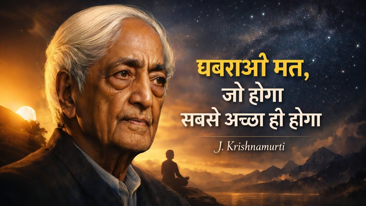 Why You Shouldn’t Worry About the Future | Jiddu Krishnamurti Teachings