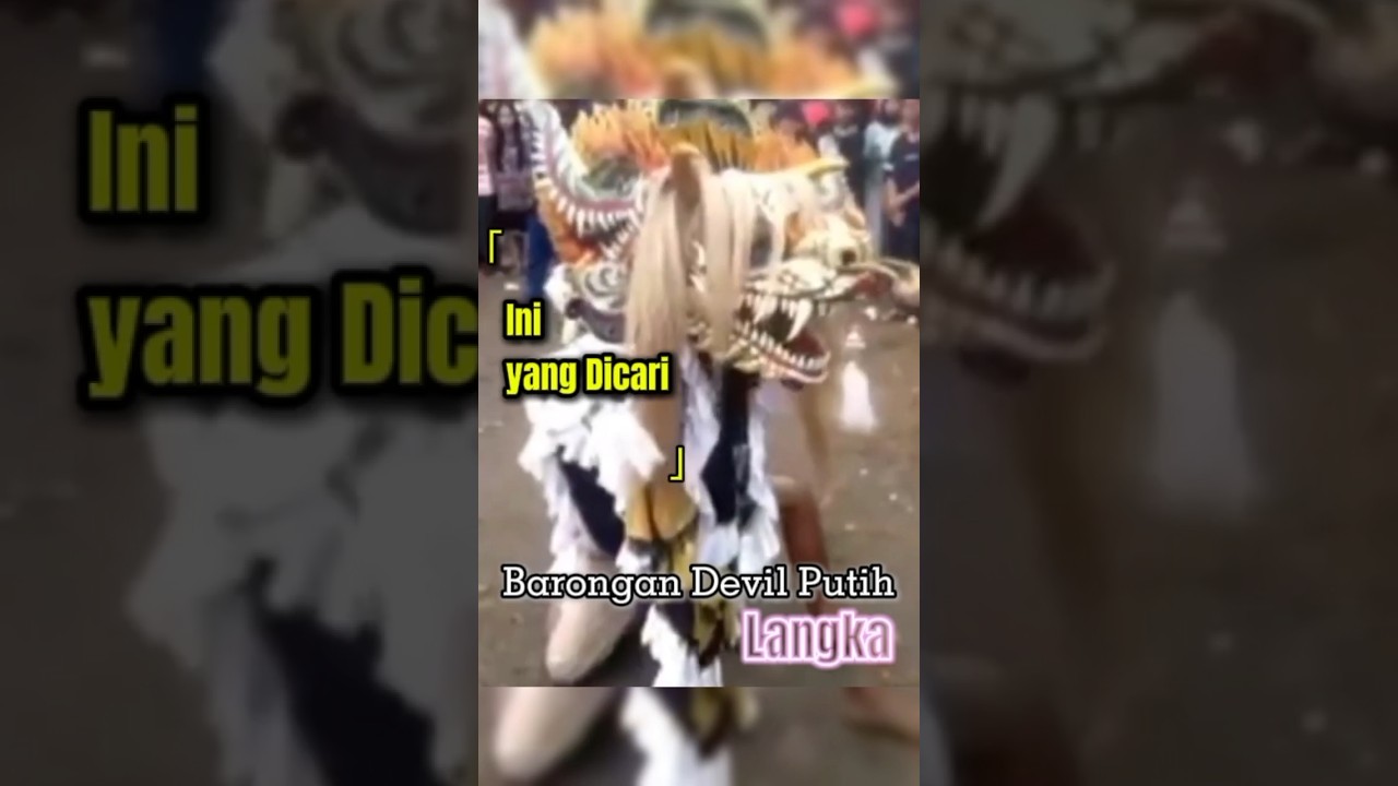 Ini yang Dicari! Barongan Devil Putih Langka #barongan #barongandevil #shortvideo