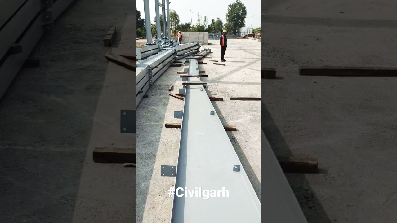peb structure material erection work | #peb #steel #structure #building #construction #constru&ccedil;&atilde;o