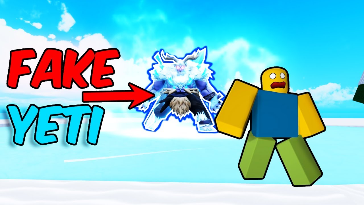 Trolling Noobs As YETI Boss.. (Blox Fruits)