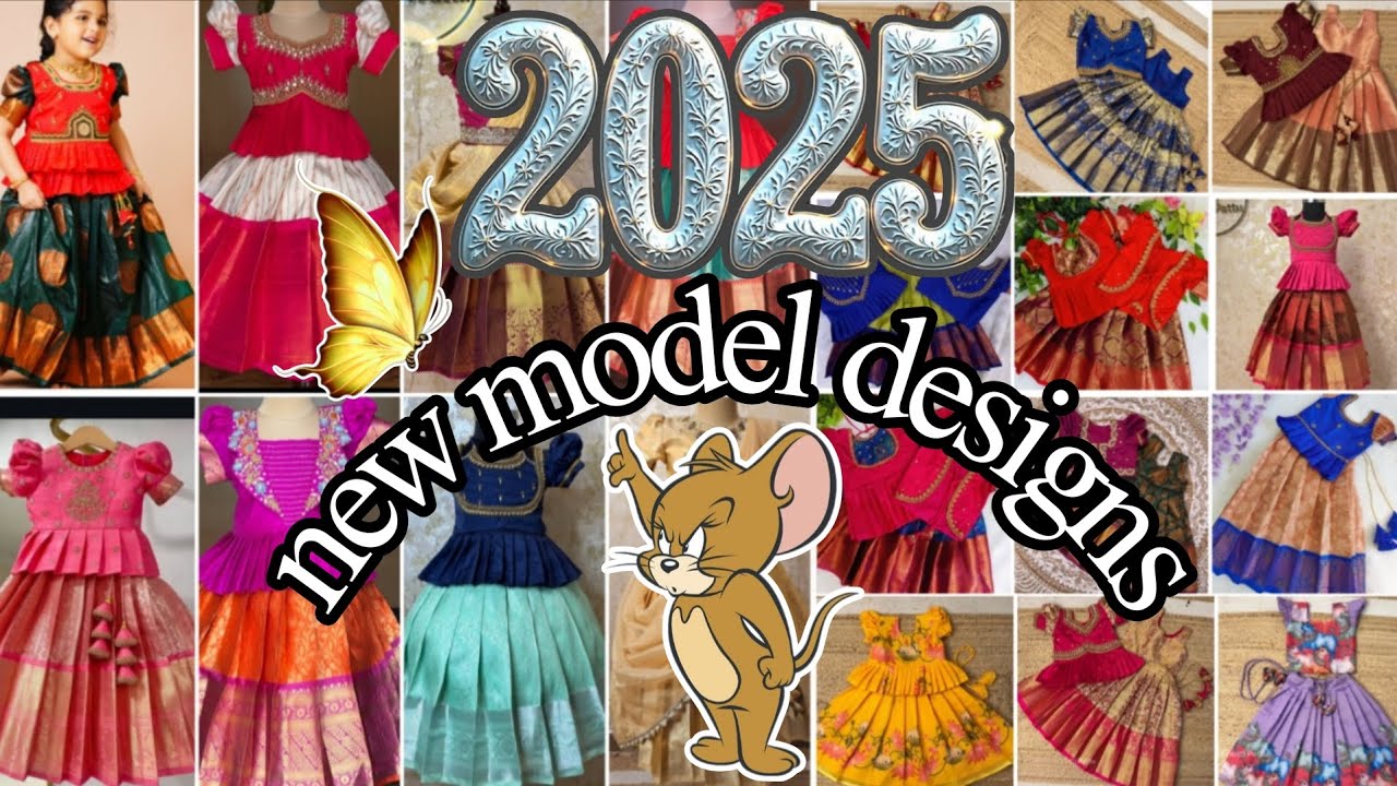 💯Latest designer kids lehengas 2025😍 | kids pattu lehenga jacket designs👻| party wear pattu pavadai🎁