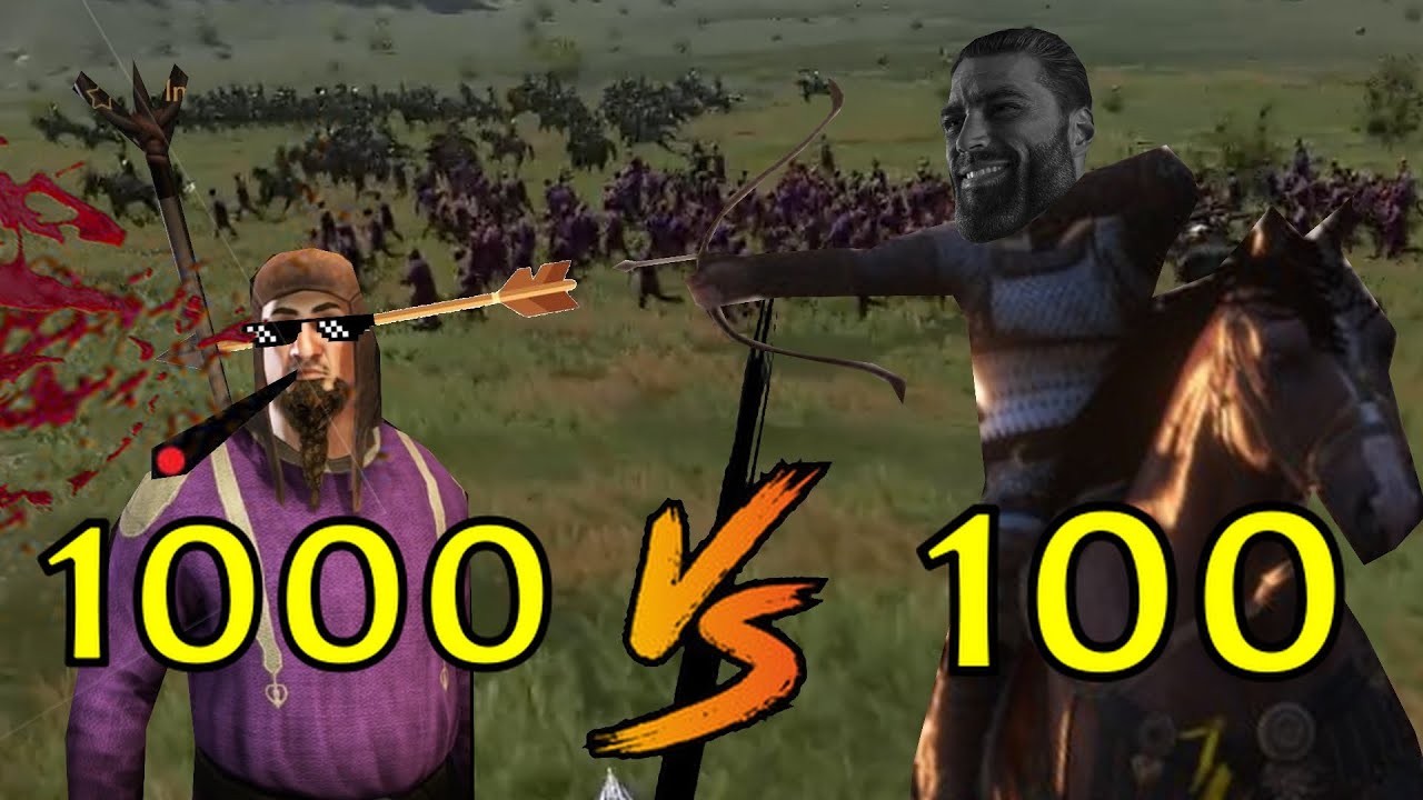 1000 PEASANTS vs 100 HORSE ARCHERS