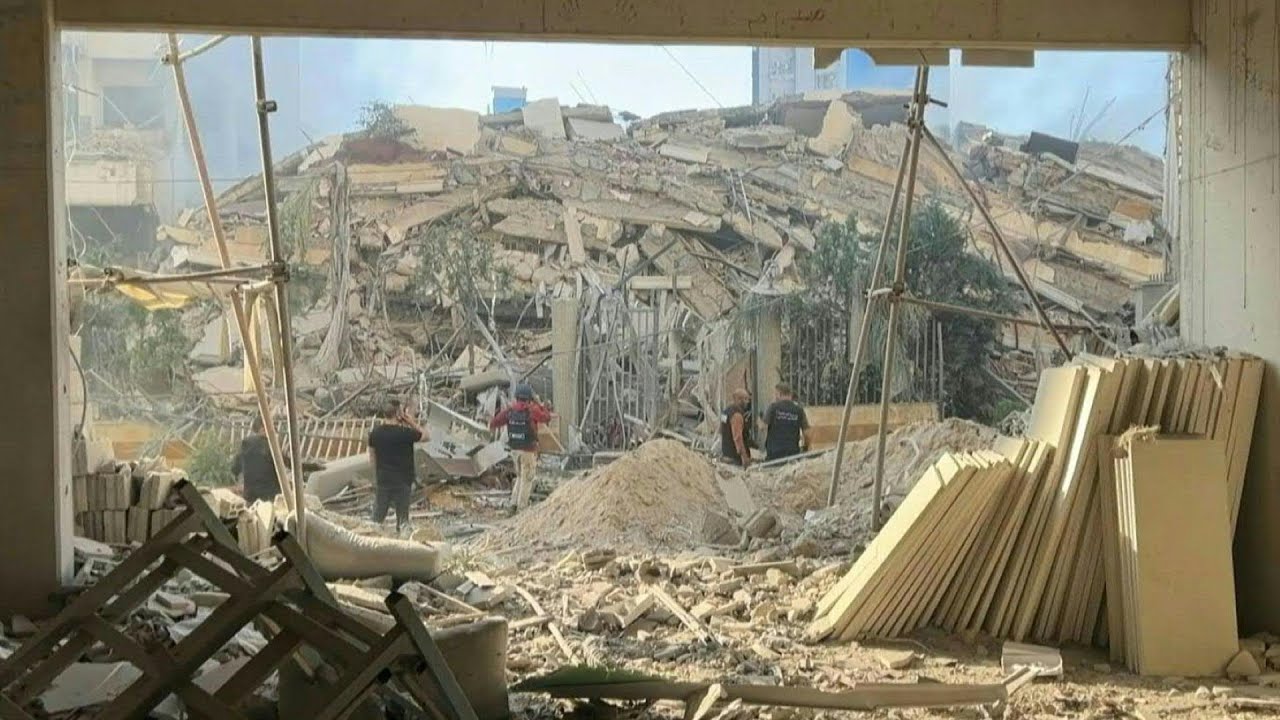 Aftermath of new Israeli strike on south Beirut | AFP