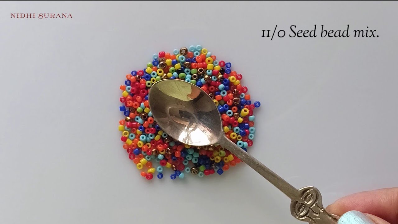Beaded Chain pattern with Uneven Seed beads of any size//Diy Beading Tutorial.