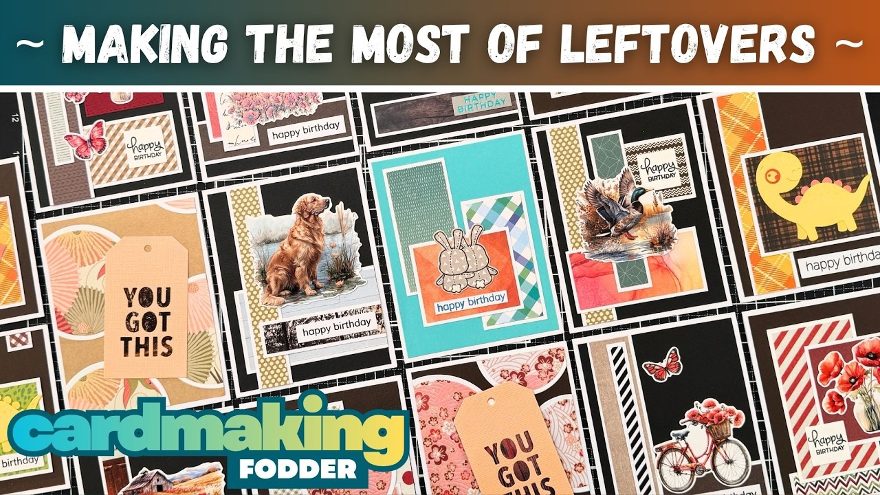 handmade cards with minimal supplies | mass production hack