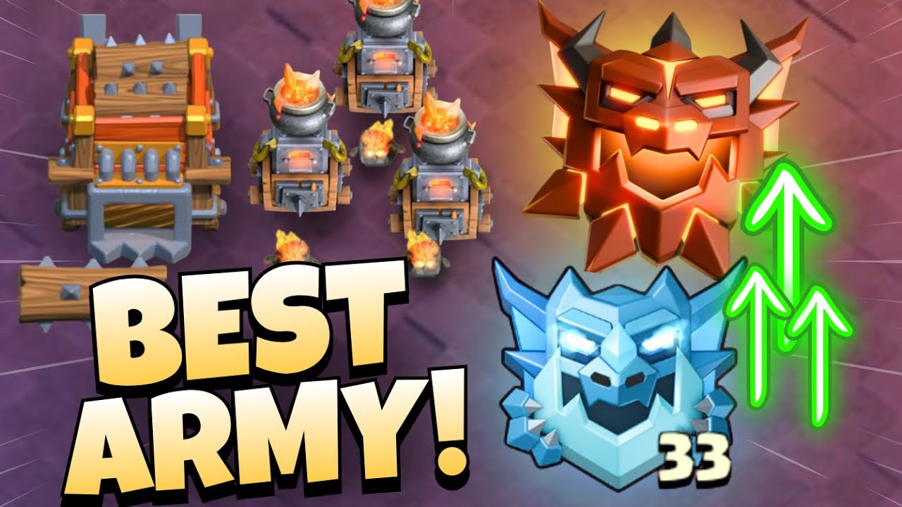 The BEST Electro 33 Army to Reach Legends League! (EASY 3 Stars)