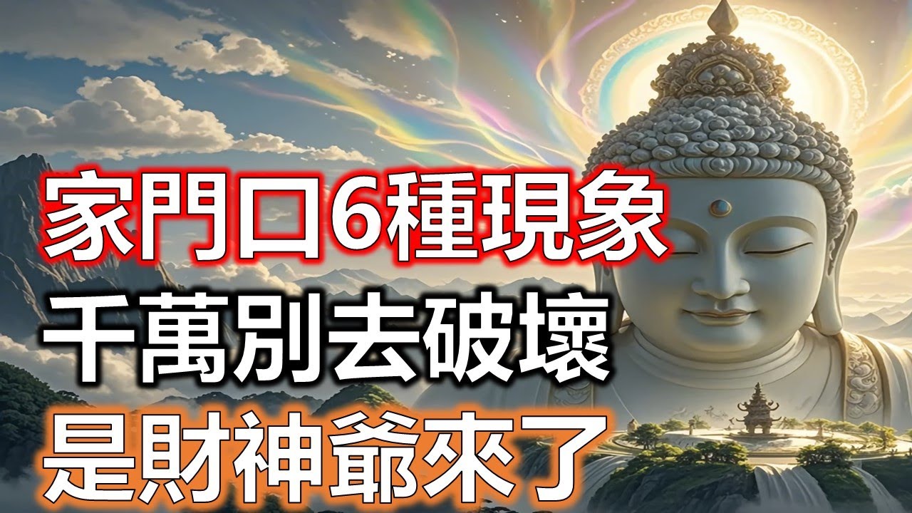 家門口出現這6種現象，千萬別去破壞，是財神爺來你家串門了！快看看你家有沒有#風水#因果#智慧
