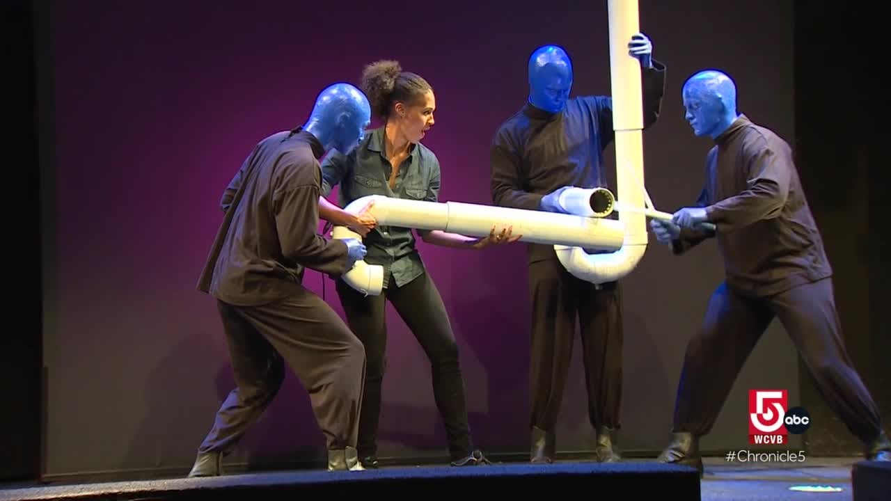 Local performers work 'blue' &mdash; literally