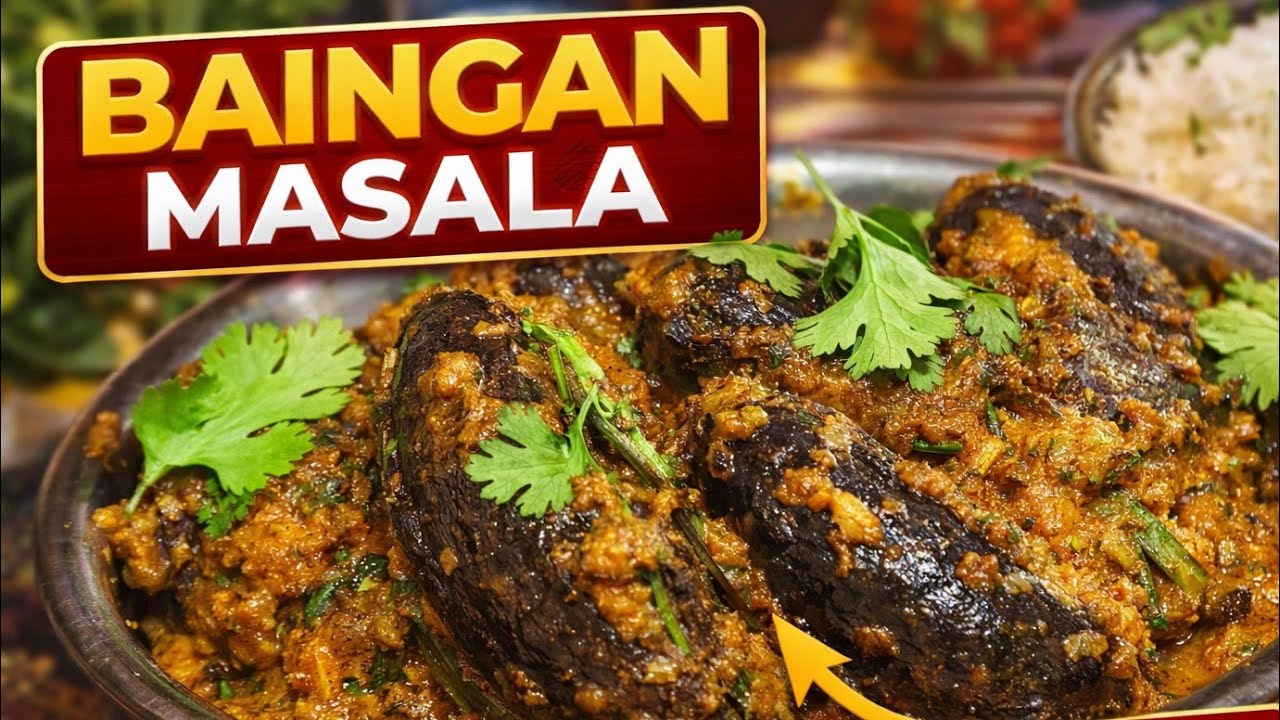 Baingan Masala Recipe in Hindi | Bharwa Baingan Gravy SabziRestaurant Style Baigan Masala | Easy 