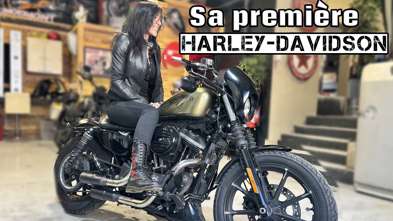 ELLE PASSE D'UNE MT07 A UNE HARLEY DAVIDSON ! Anna nous présente sa Iron 883