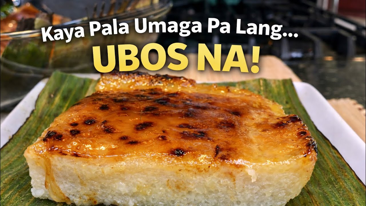 BIBINGKANG MALAGKIT (BAKED STICKY RICE CAKE WITH COCONUT CARAMEL)