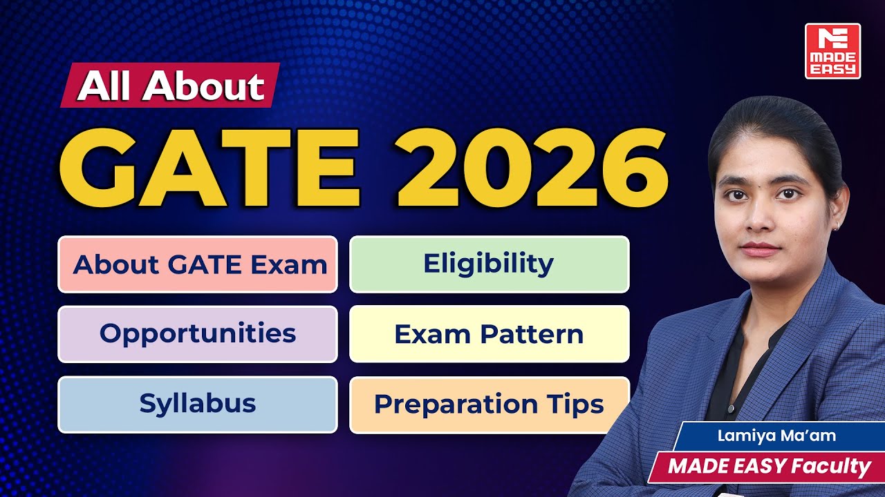 All About GATE 2026 | Complete Roadmap | GATE exam Pattern, Syllabus, Eligibility & Opportunities