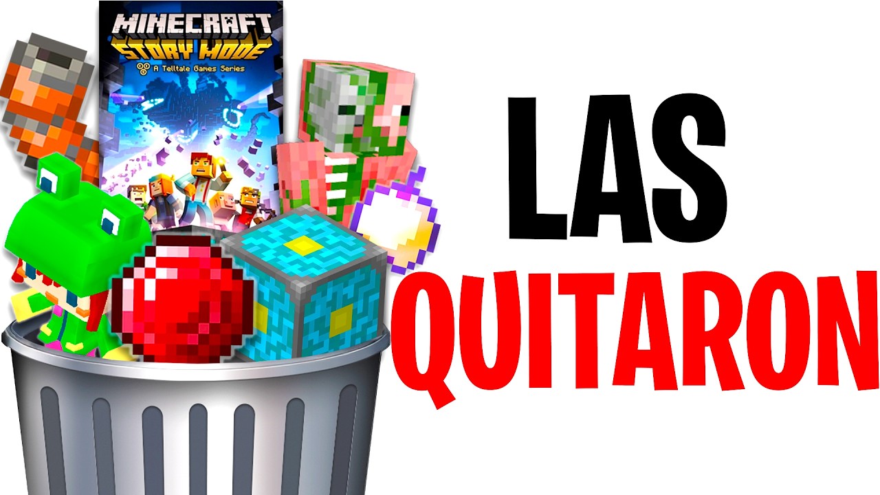 20 COSAS ELIMINADAS de Minecraft que NO RECUERDAS