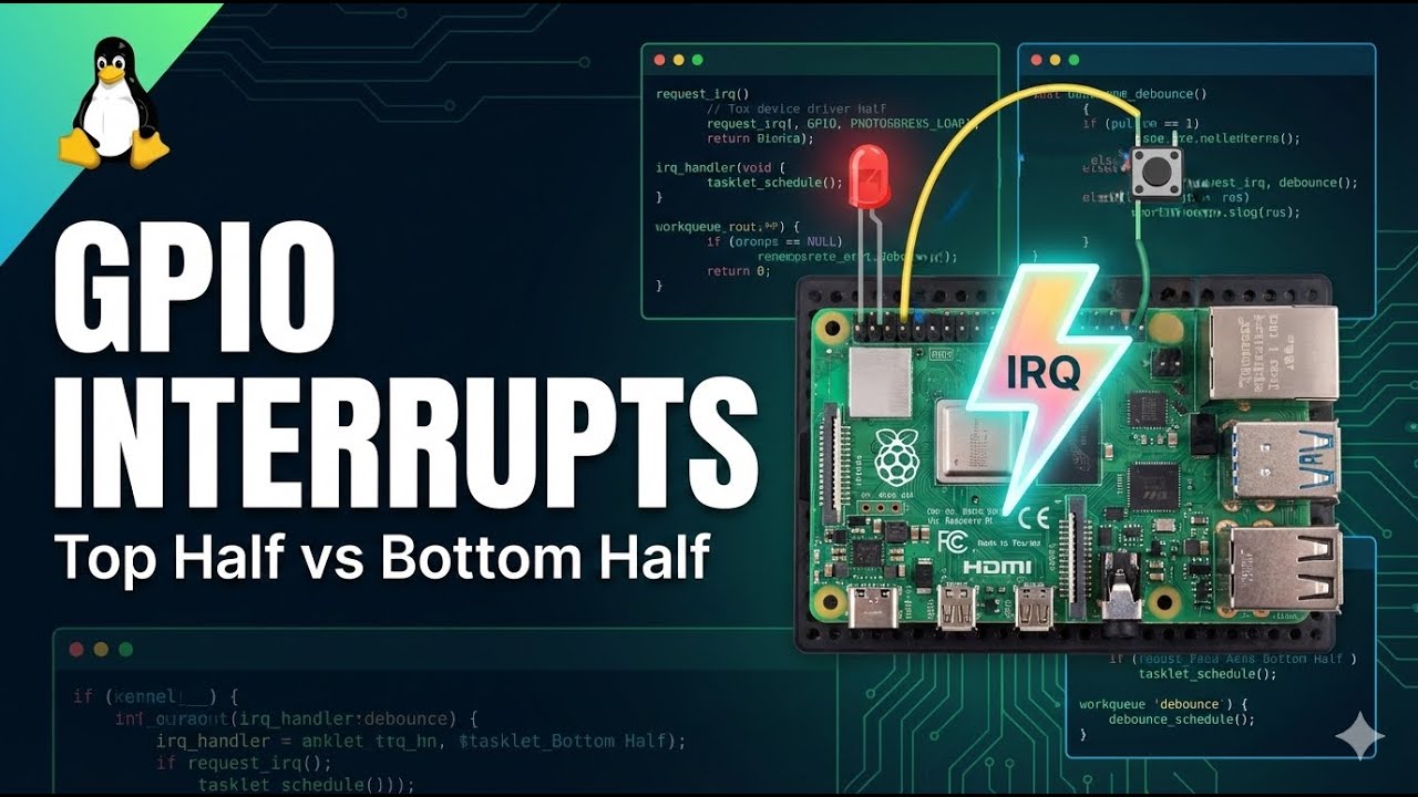 GPIO Interrupt Handling: Linux Device Driver Development with Raspberry Pi 13