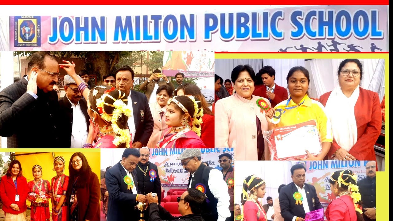 जॉन मिल्टन पब्लिक स्कूल राजपुर चुंगी क्षेत्र में कराया गया एनुअल स्पोर्ट मीट का हुआ आयोजन