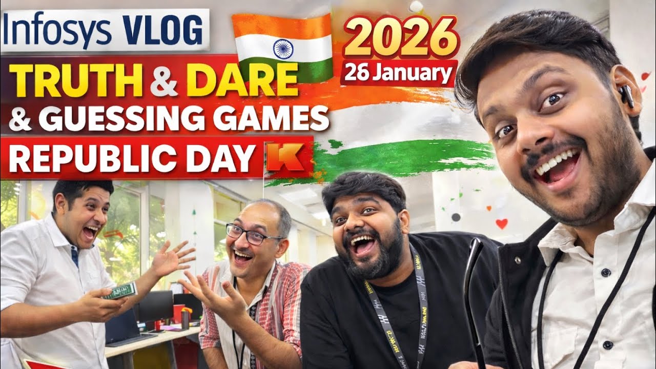 26 January Office Celebration 🇮🇳 | Truth Dare & Fun Games | Adarsh Gore Vlogs | Republic Day vlog |