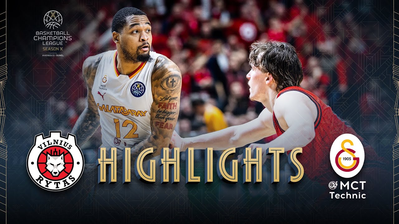 Rytas Vilnius v Galatasaray MCT Technic | Round of 16 Highlights | #BasketballCL 2025-26