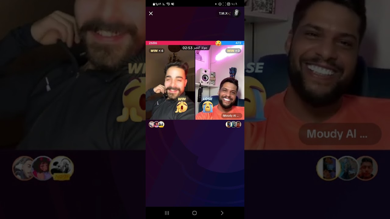 بث لايف تيك توك مودي العربي و طارق TMX مع ابو وطن وهوشة بين مودي وطارق 🥺❤️
