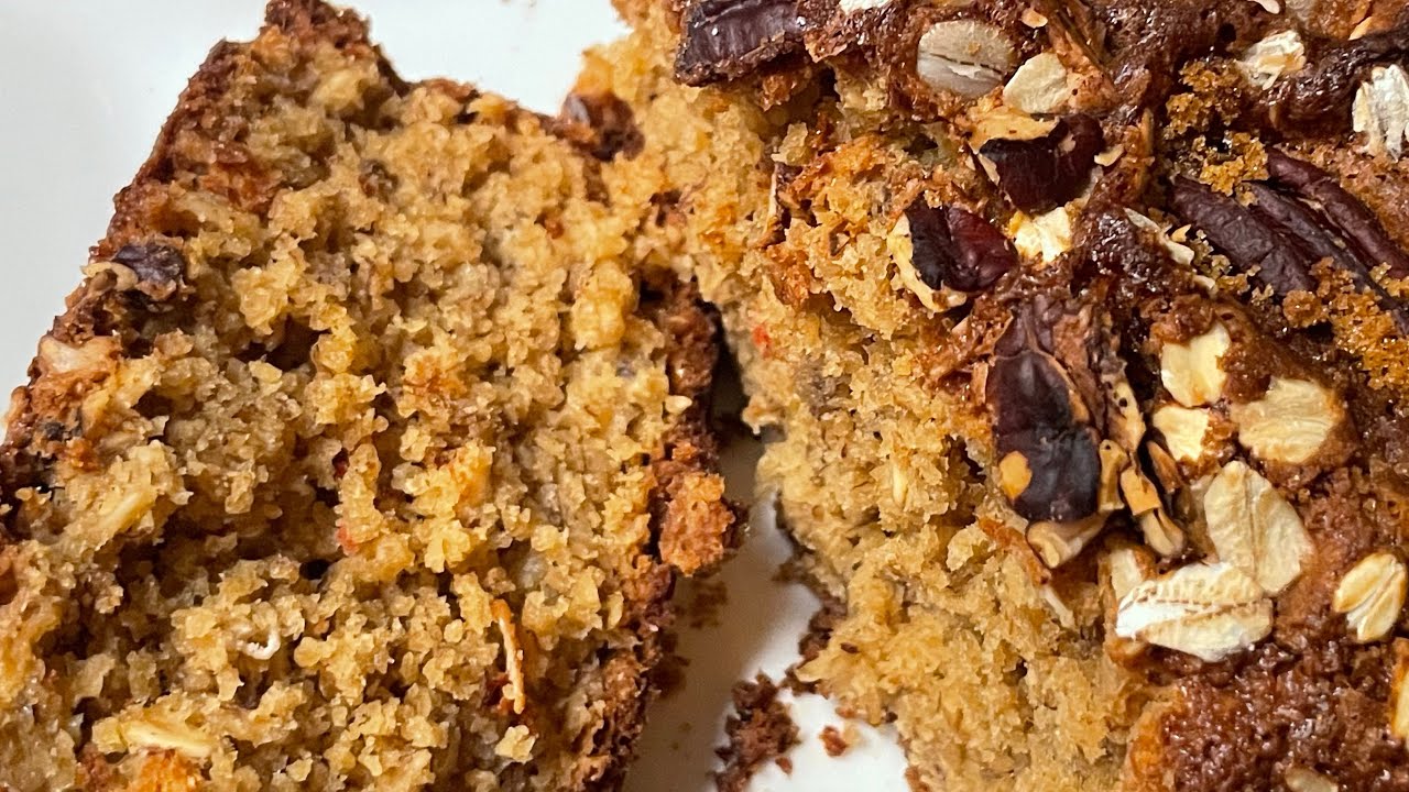 PANQUE DE PLÁTANO y nuez con harinade avena🍌 