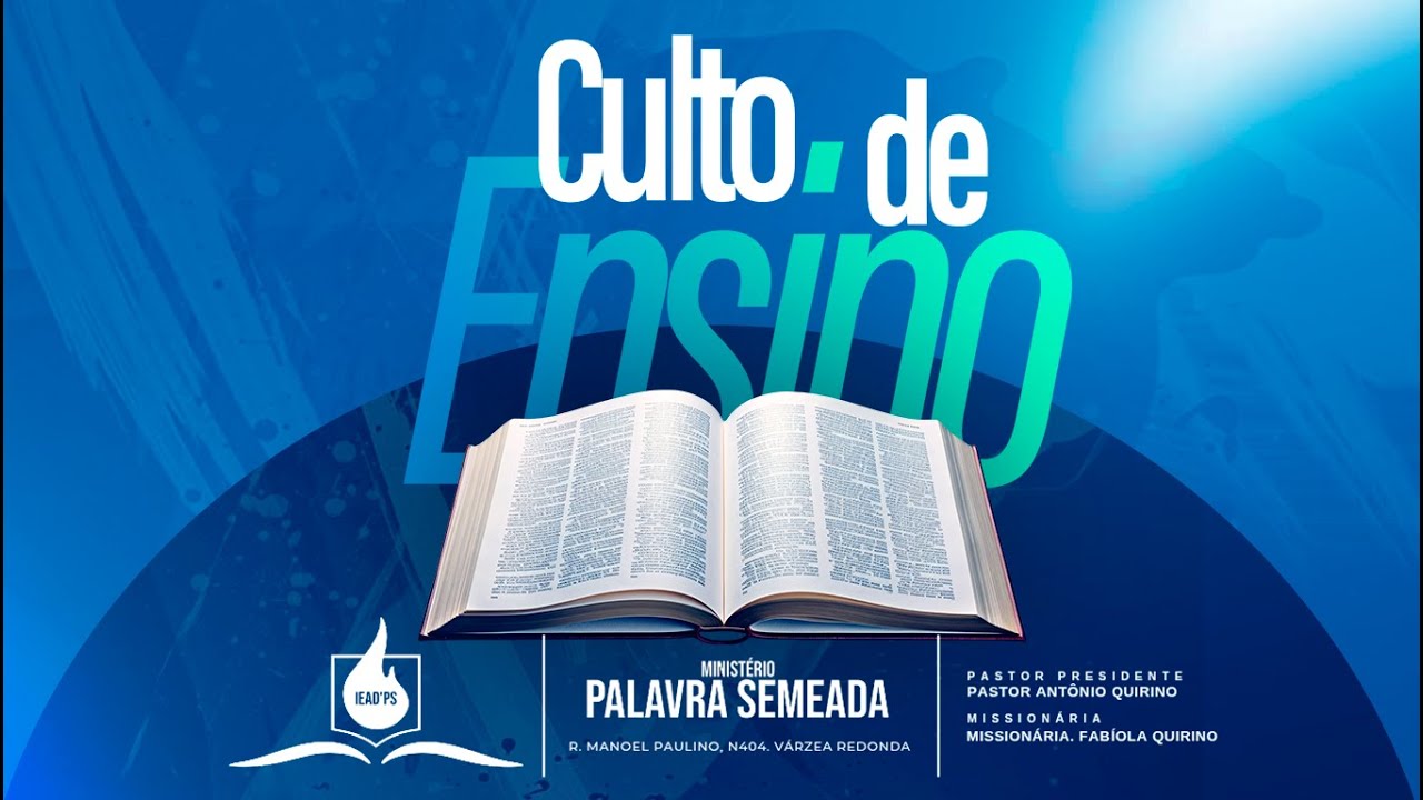 Culto de ensino da palavra de Deus