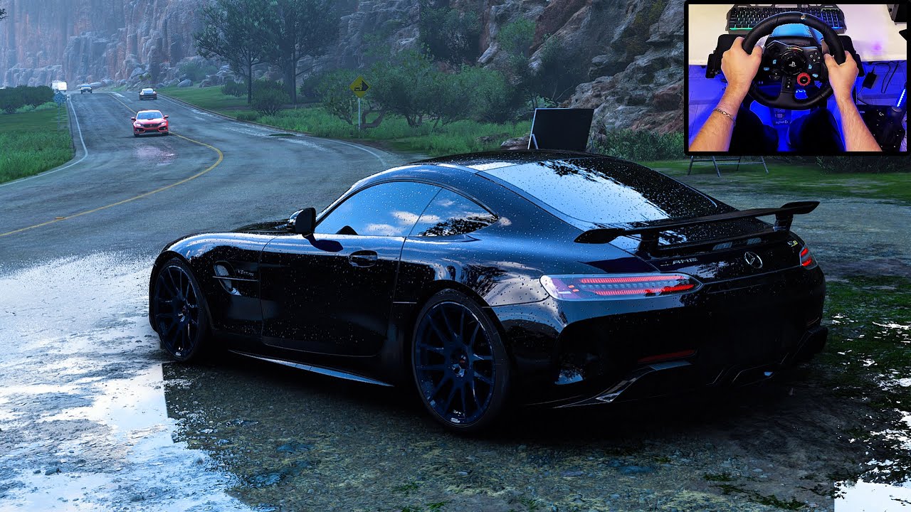 MERCEDES AMG GT R 2017 - FORZA HORIZON 5 - LOGITECH G29 STEERING WHEEL GAMEPLAY | 4k 60fps