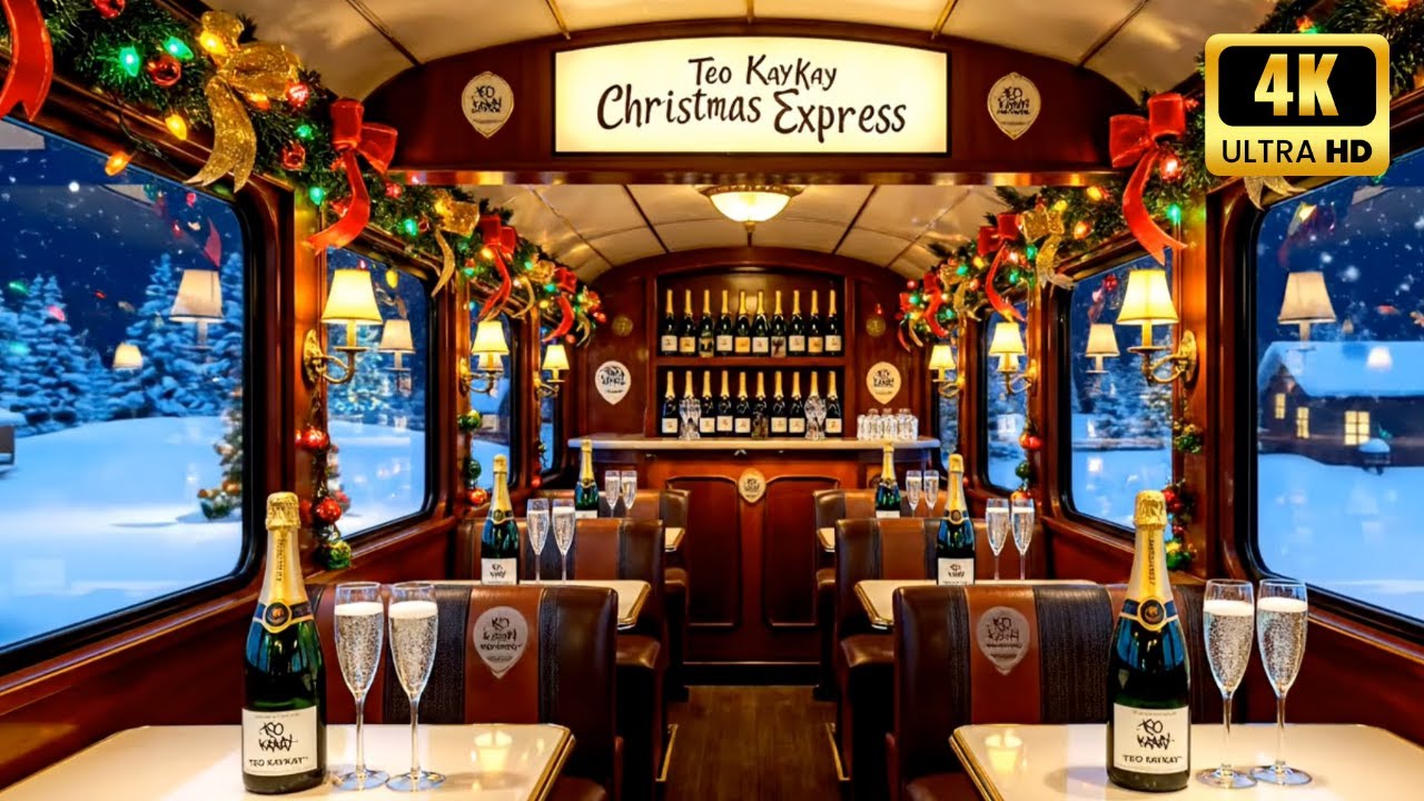 Teo KayKay Christmas Champagne Train 🚂🍾 | Cozy Noel Train Ambience