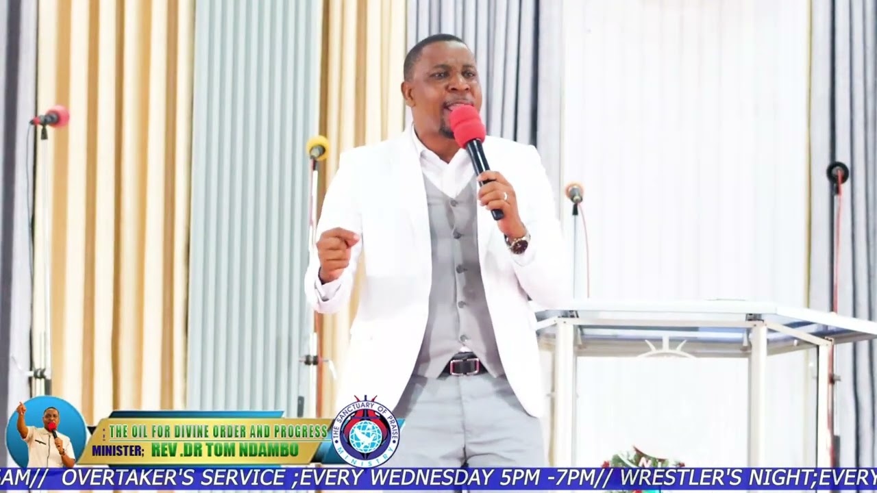 THE OIL FOR ORDER AND PROGRESS. REV. DR TOM NDAMBO