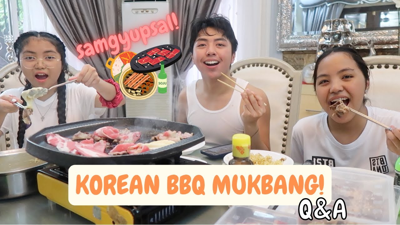 SAMGYUPSAL! Korean BBQ MUKBANG With My SISTERS! *Q&A