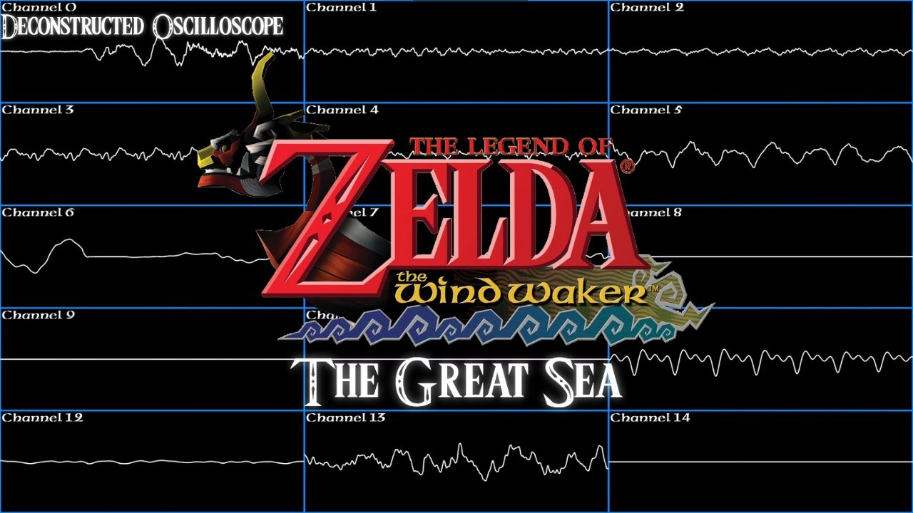 The Great Sea - The Legend of Zelda WindWaker (Deconstructed Oscilloscope)