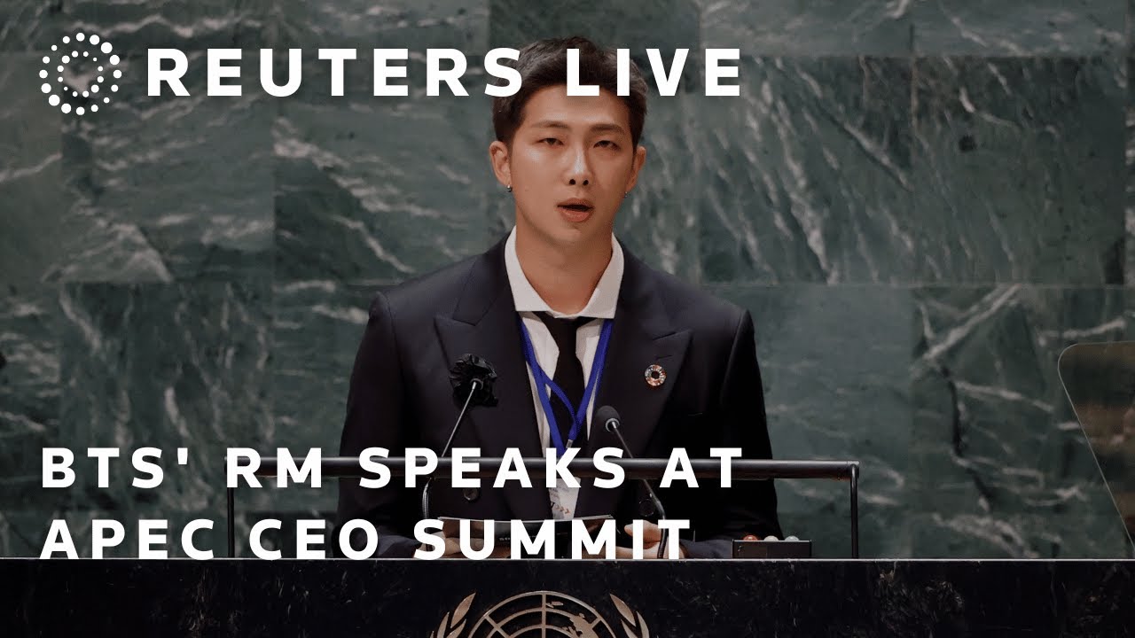 LIVE: BTS' RM speaks at APEC CEO Summit | REUTERS