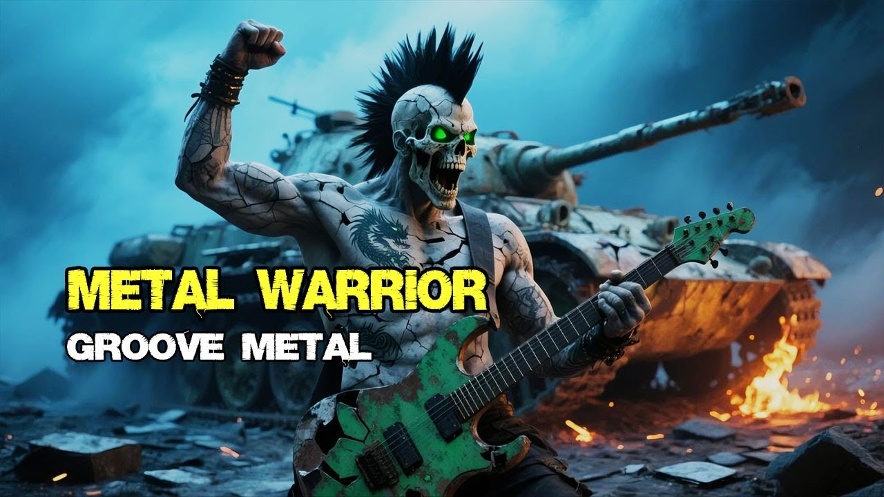 Energetic Metal Warrior - Downtuned Headbanging Riffs & Bass-Driven Fury | Groove Metal Anthem