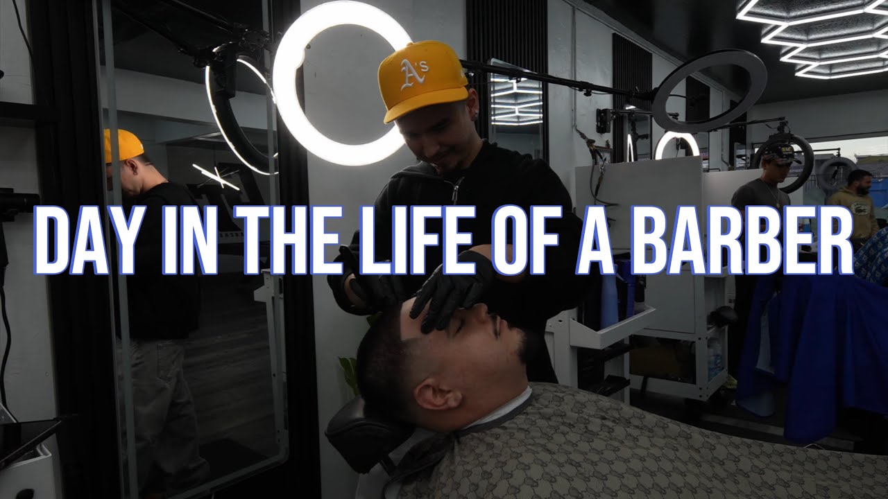 This is what a day in the life of a Barber looks like....
