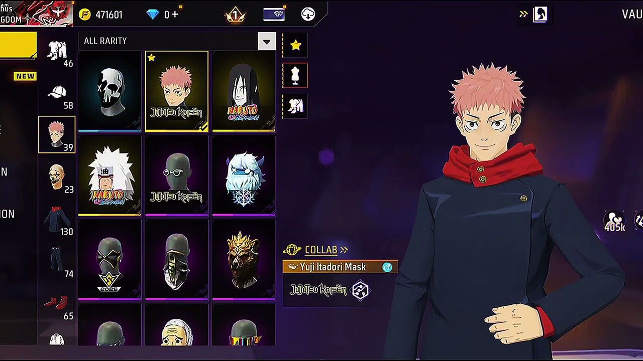 I FOUND NEW 🥰 YUJI ITADORI BUNDLE GOD LEVEL😱 DRESS COMBINATION IN FREEFIRE || NO TOP UP 💎 |HUNTER YT