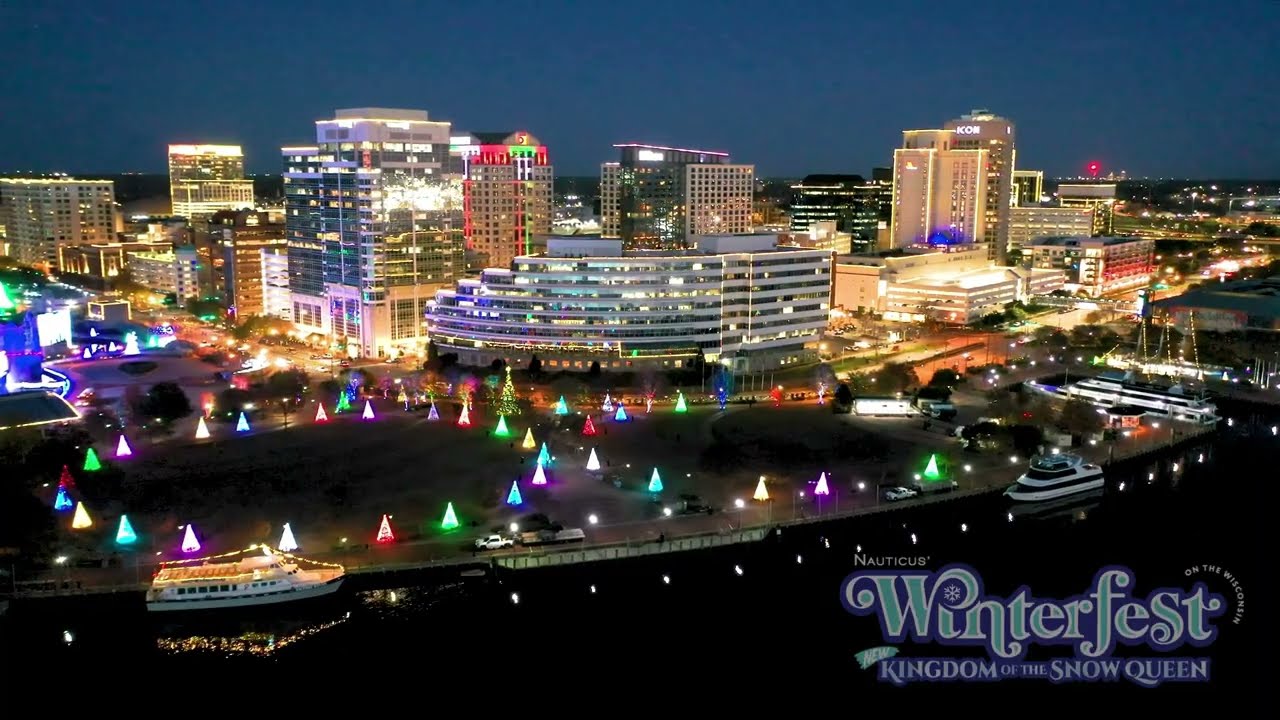 Winterfest on the Wisconsin 2025 | Nauticus, Battleship & Riverwalk Holiday Lights
