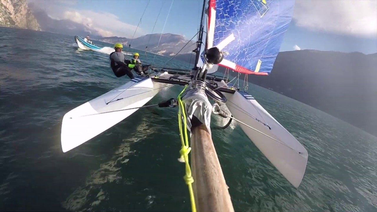 Nacra 17 foiling - Virág/Molnár Sailing Team (Lake Garda)