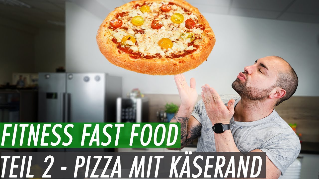 Fitness Fast Food - 4 Käse Pizza mit Käserand | Besser als jede Fertigpizza