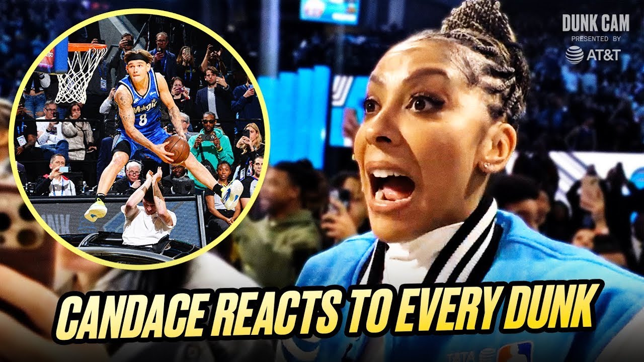 Candace Parker Reacts to Mac McClung | 2025 NBA Slam Dunk Contest  DUNK CAM