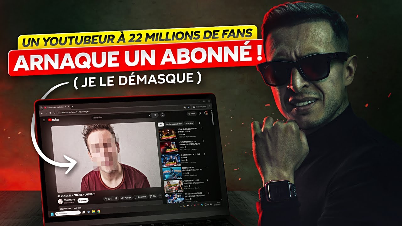 JE DÉMASQUE UN YOUTUBEUR ARNAQUEUR À PLUS DE 22 MILLIONS D’ABONNÉS