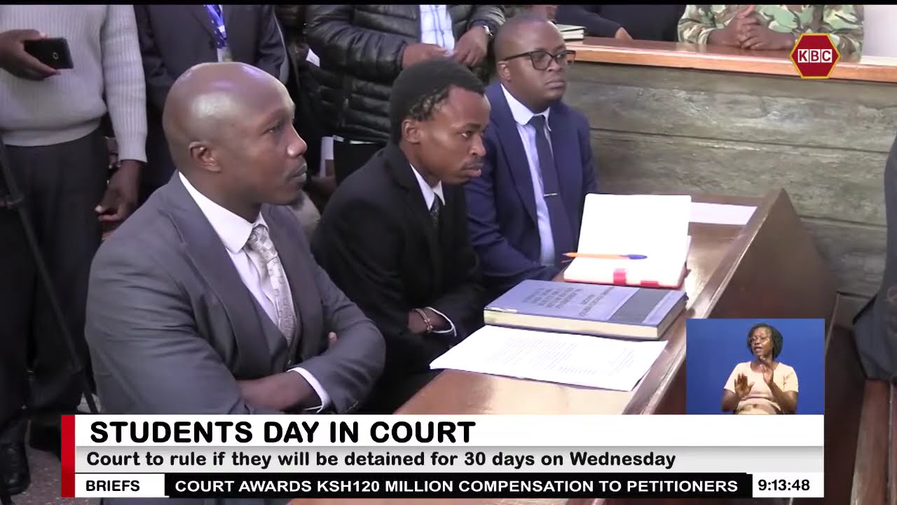 Nine students linked to the Utumishi fire incident arraigned in court